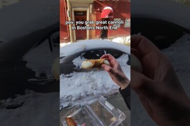 pov great cannoli in Boston #boston #cannoli #italianfood #foodie #pastry #foodie