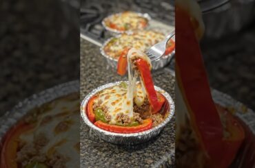 🧀🌶️ Cheesy Stuffed Pepper Casserole (Foil Pan Style)
