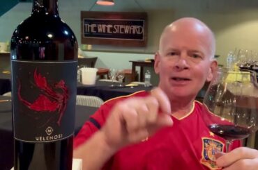 A Great Italian red enjoyed last night.  A Spain & Paella Walkaround Event.  A WHITE Rhône Flight!!