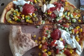 Swedish Taco pizza! Best hangover cure!