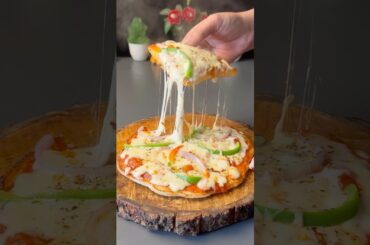 No maida healthy pizza recipe #shorts #pizza #healthy #recipe