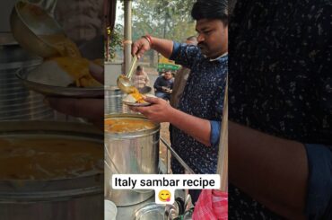 Italy Style Sambar 😱 | Desi Sambar Goes Foreign 🇮🇹 | Viral Recipe l#ItalyStyleSambar#SambarRecipe