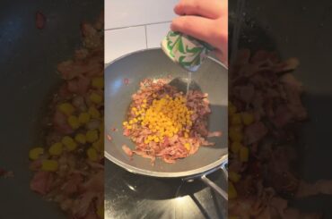 Pasta karbonara#bigfamily #cooking #food #shorts #recipe #pasta #family