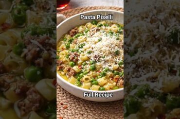 Pure Italian Comfort Food in a Bowl | Pasta e Piselli (Full Recipe)