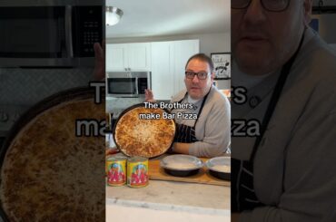 The Brothers make Bar Pizza #shorts