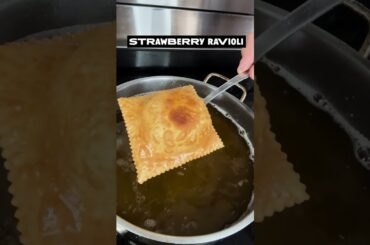 Strawberry Shortcake Filled Ravioli #italianfood #food #pasta #desserts #lionfield