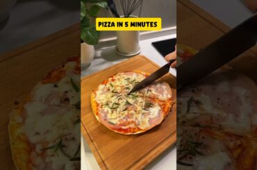 Tortilla Pizza Recipe in 5 minutes