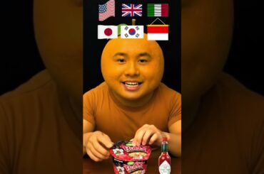 Samyang noodles mukbang with sauce from this country