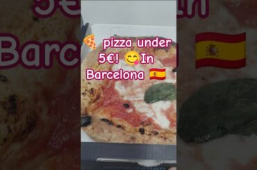 pizza in Barcelona for just €3.50#pizza #food #barcelona #spain #yummy #2026 #delicious #italianfood