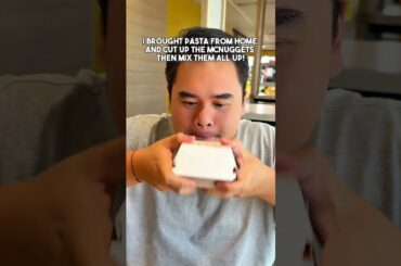 Pasta at #maccas ? #mcdonalds #mcdonaldshacks #lifehacks using Friends Meal Monica’s Marinara Sauce