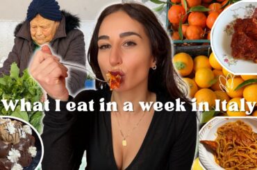 what I eat in a week at my mum's house in ITALY (village life)