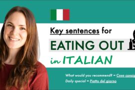 Key sentences for EATING OUT in ITALY