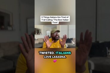 Italian Food Everyone Overrates