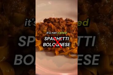 Never order Spaghetti Bolognese in Bologna #italianfood #pasta #travel