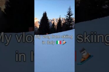 A Vlog from Skiing & Eating in Italy! #vlog