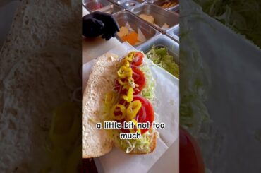 How to make an Italian Sub #sandwich #zodiacsubs #italian #italianfood