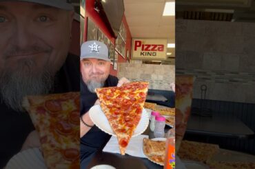 Trying the Hot Honey Pepperoni Pizza @Pizza King #food #foodie #shorts #fyp #damnfooddude