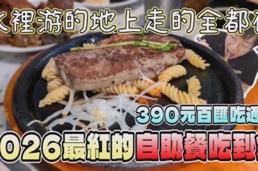 開幕後就訂不到位的自助餐吃到飽！地上走的水裡游的都讓你盡情吃｜獨食｜南台灣餐廳｜大高雄美食｜單人友善｜鐵板牛排｜我家牛排｜情懷品牌｜現做料理｜CP值｜大食量｜連鎖餐旅｜大胃王吃播｜먹방｜探店