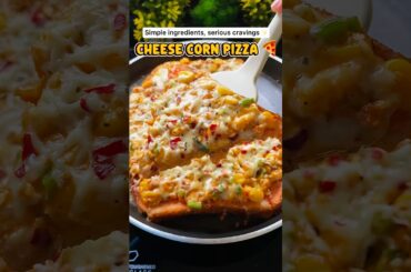 Cheese Corn Pizza Recipe 😍 | Easy Bread Pizza | 5 Min Pizza #shorts