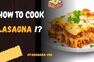 Beef Lasagna recipe! Easy and delicious dinner! Hommemade Italian food.