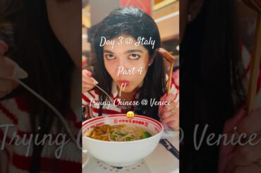 Trying chinese food @ venice #shorts #trendingshorts #milan #venice #Sforzescocastle #italytravel