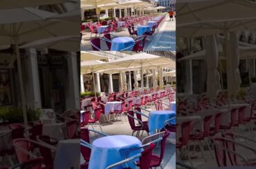 Piazza San Marco in #veniceitaly #piazzasanmarco #youtubeshorts #exploringvenice#travel#italy#food