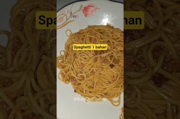 Bikin spaghetti 1 bahan aja😱⁉️ #food #masak #spaghetti