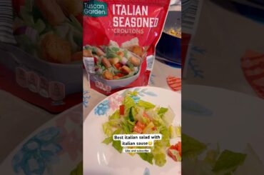 Best italian salad with italian sause 🔥#cooking #salad #saladrecipe #food #foodclips #foodie #short