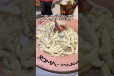 Probando el restaurante mas famoso de Milán 🇮🇹