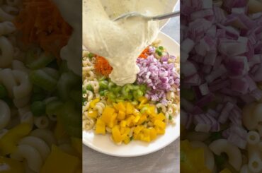 Easy CREAMY Macaroni salad Recipe |#shorts