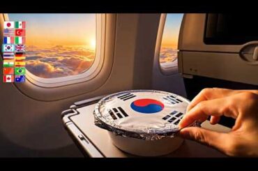 Which Country Has The Best First Class Food? ✈️ (80+ Countries Compilation. Food Reveals ASMR)