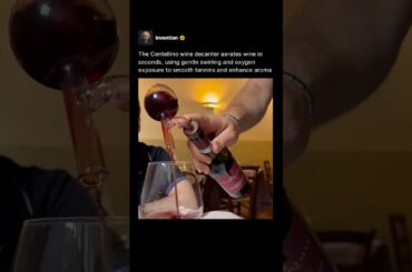 This Tiny Glass Decanter Makes Wine Taste Better in Seconds 🍷 #shorts