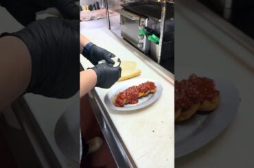 The Q18: toasted cheese raviolis, fresh mozz, and marinara sauce at Sorriso Italian Salumeria in NYC