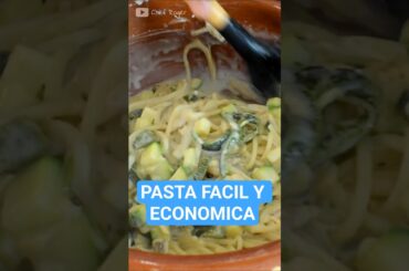 pasta facil, pasta con rajas y pollo #chefroger #pasta #rajas