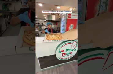 Valentine’s Day special pizza offer in London🇬🇧 #london #shots #trending