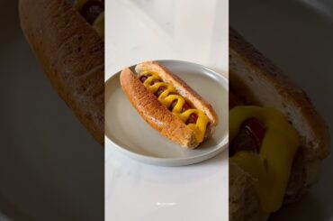 Quick & easy hot dog recipe using Jon’s Smokery Italian Beef Sausage! #cooking #hotdog #easyrecipe