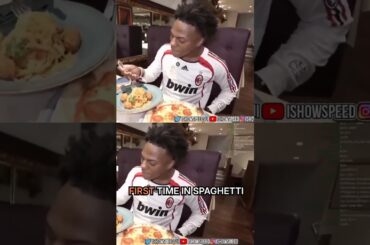 IShowSpeed First Time Trying Italian Foods 👀 #foodie #ishowspeed #shorts #italy