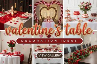 148+ Valentines Table Decoration Ideas 2026 | Modern Tablescape & Romantic Decor