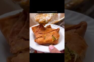 chhole Samosa is love 🥰 #chocolate #lifeisbutadream #cookingpasta #delicious #oreo #italianrecipes