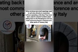 Hundreds of years old and still serving wine🍷🧱 Italy's secret "wine windows" #Tuscany #History #Wine