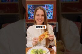 📍 Crazy Pizza Rome #travel #europeantravel #rome #italy #pizza #mustvisitplaces #dinner #toptravel