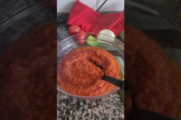 Salsa de tomate 🍅 casera en tm7 #recetas #delicioso