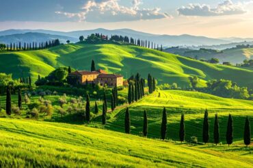 🌿 The Beautiful Tuscan Landscapes of Central Italy with Cypress Trees ✨
