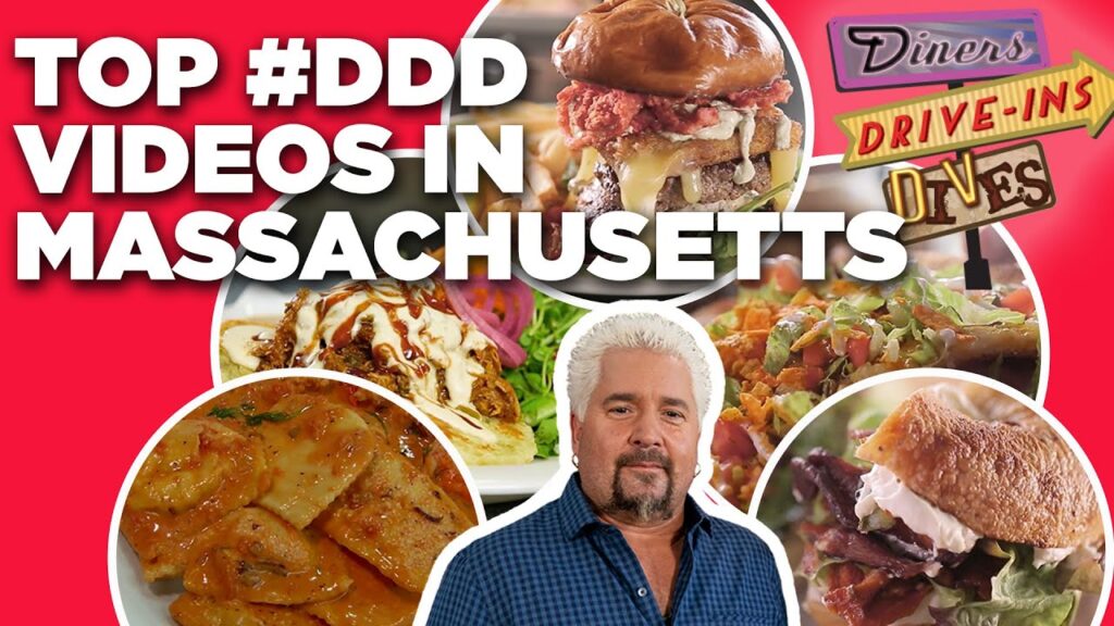 Top 5 #DDD Videos in Massachusetts with Guy Fieri | Diners, Drive-Ins and Dives | Food Network
