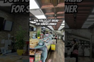 Someone has to go get the bread! 🥖 #bread #italianfood #foodvlog