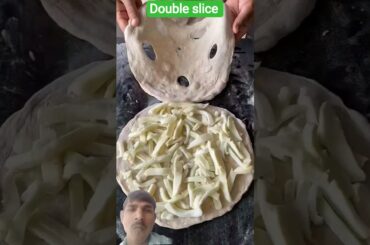 Double slice pizza at home #trending #food #food #cooking