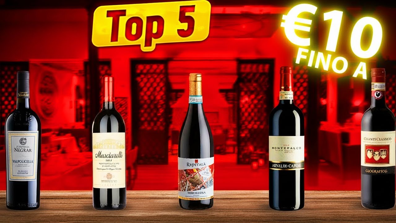 TOP 5 vini rossi sotto i 10€ che si possono comprare nei supermercati TOP 5 vini rossi sotto i 10€ che si possono comprare nei supermercati