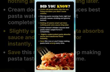 Most People Salt Pasta Water Wrong