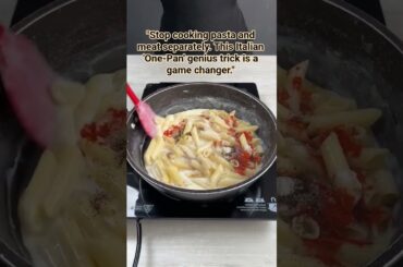 "Stop cooking pasta and meat separately. This Italian 'One-Pan' genius trick is a game changer.