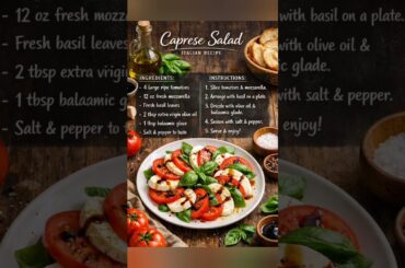 Easy Caprese Salad Recipe | Italian Classic